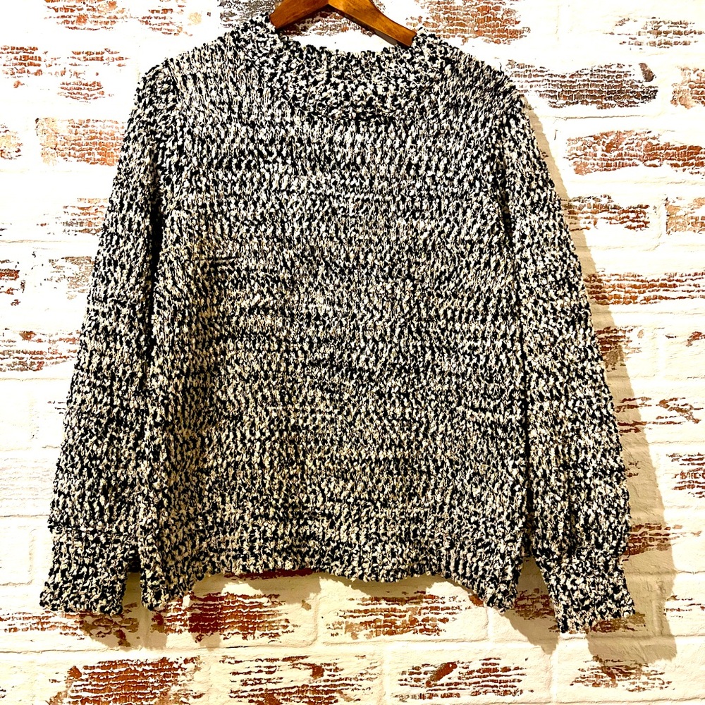 Studio Petite JPR Sweater Black & White Speckled Size PL